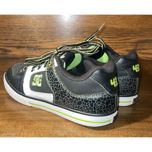 DC Ken Block Pure 43 Size 10 Skate Shoes Black Lime Citrus RARE - Picture 7 of 16